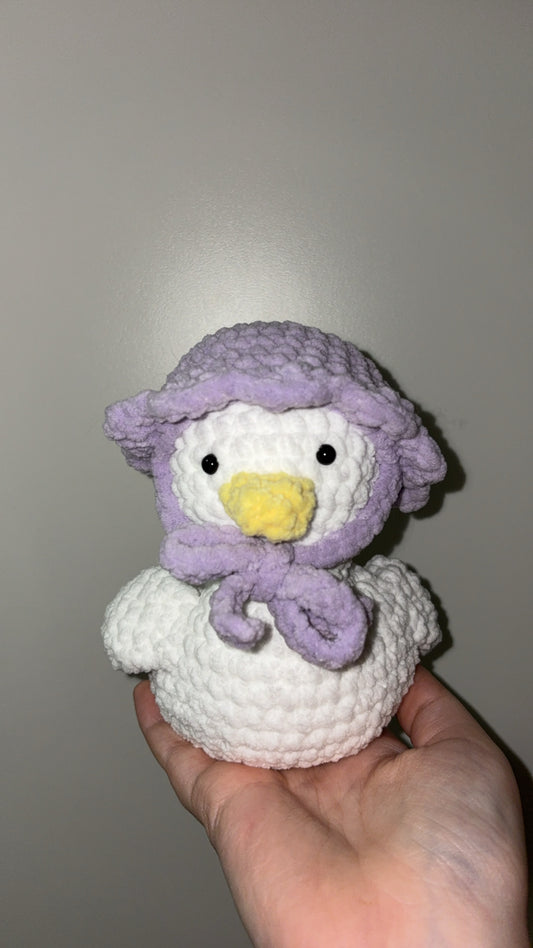 Ducky with purple hat