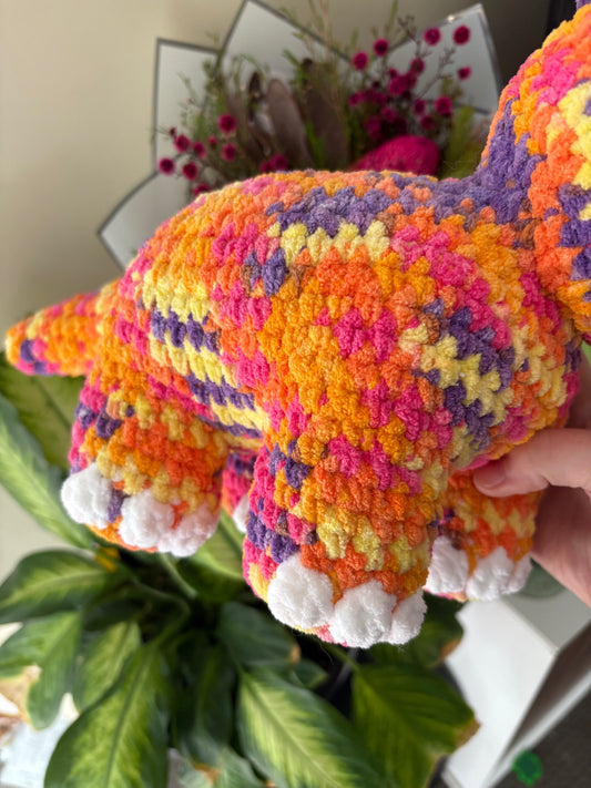 Jumbo brontosaurus- rainbow