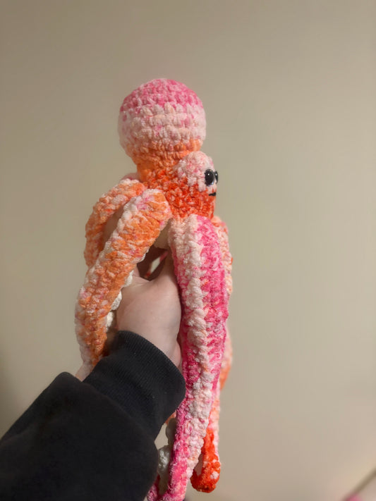 Jumbo octopus - orange/pink