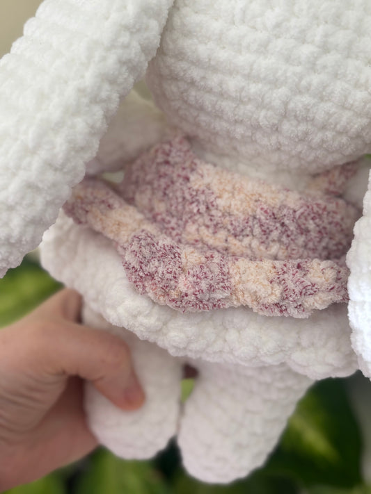 Bunny in purple dress