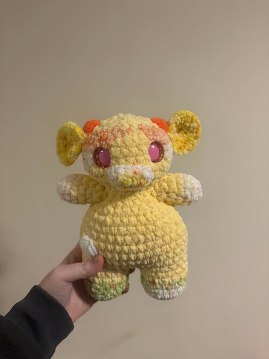 Mushroom cow - yellow/orange
