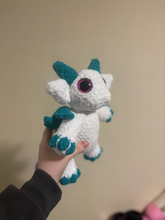 Flower dragon - teal/purple