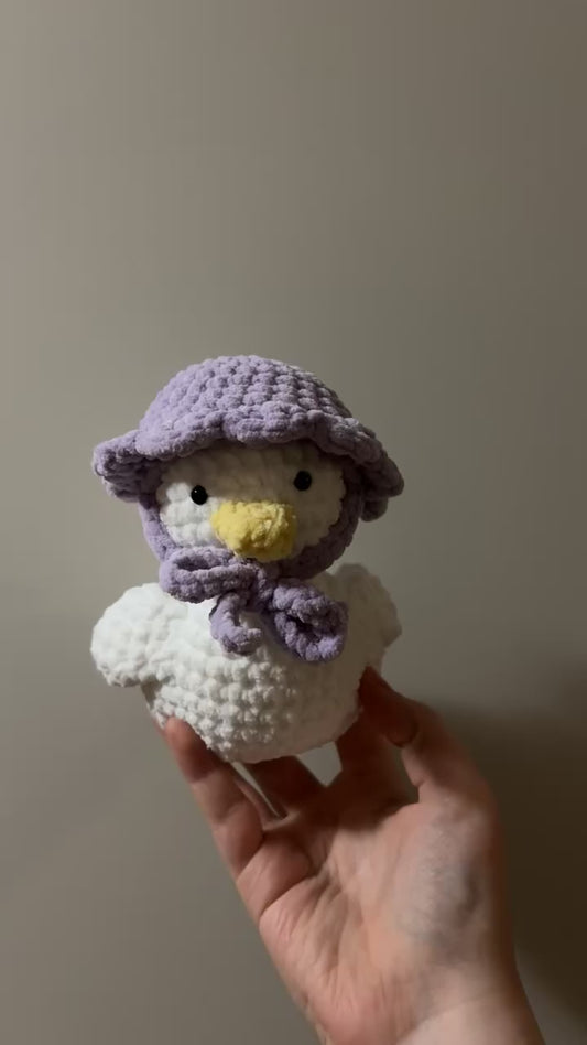 Ducky with purple hat